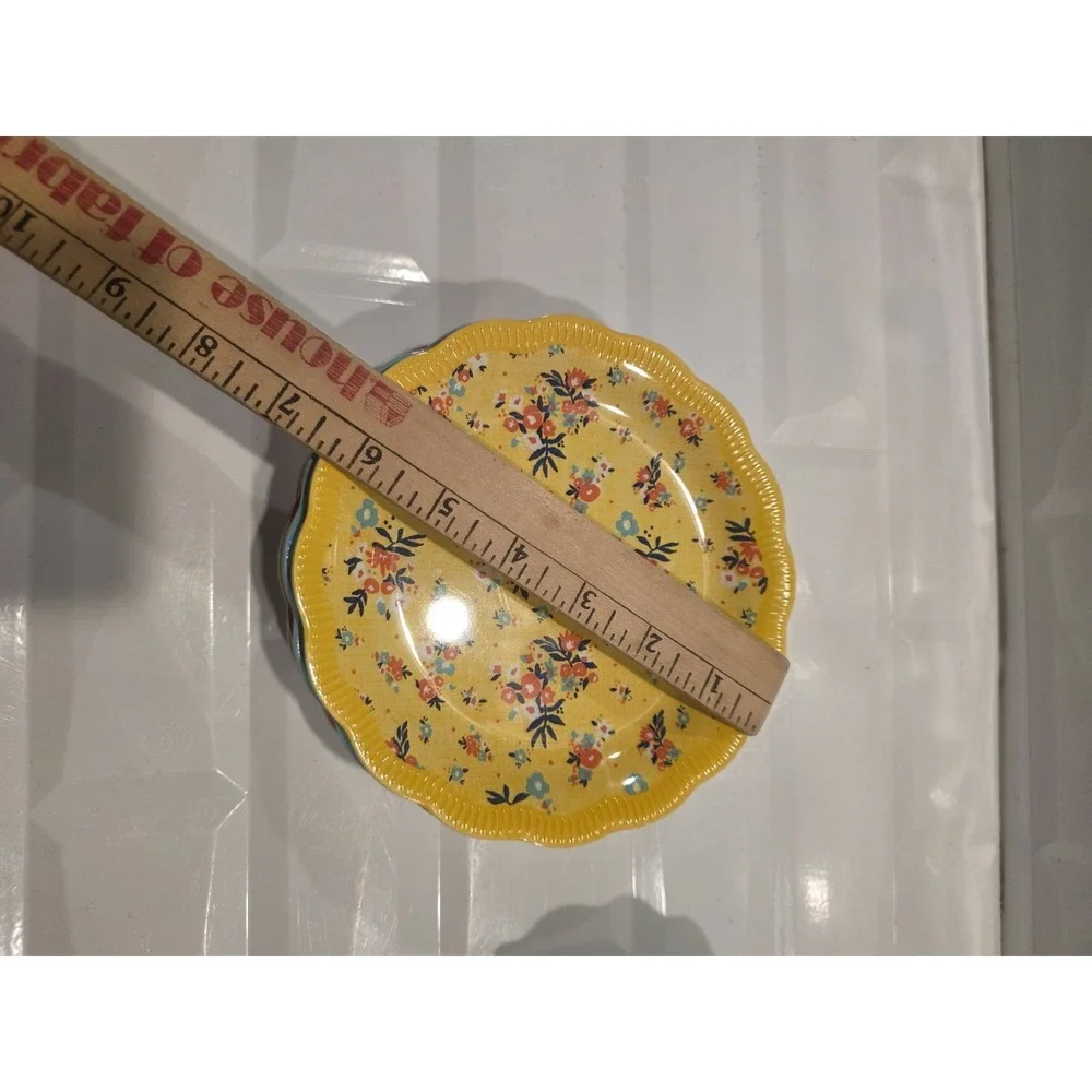 Pioneer Woman Country Splatter, Floral, Ditzy,  Appetizer Plates  6.5